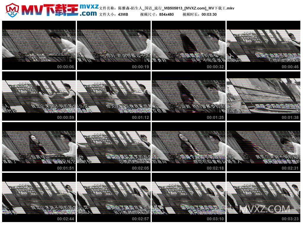 陈雅森-陌生人_国语_流行_MB505813